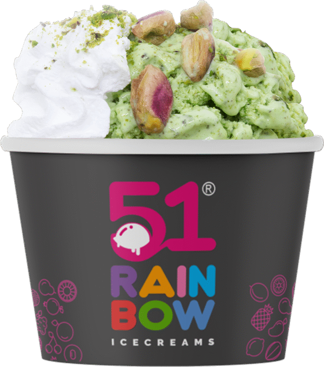 51 Rainbow Icecream pista flavor