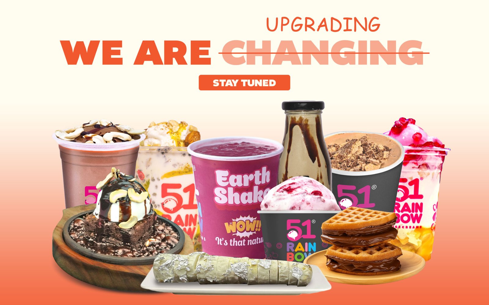 we are upgrading. banner